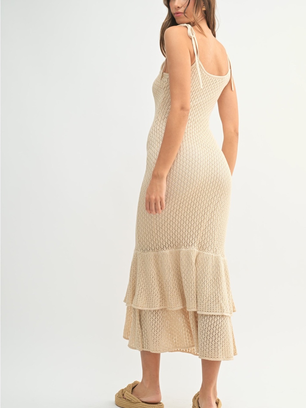 MABLE Xanthe Strapless Rose Knit Dress - Picture 5 of 8